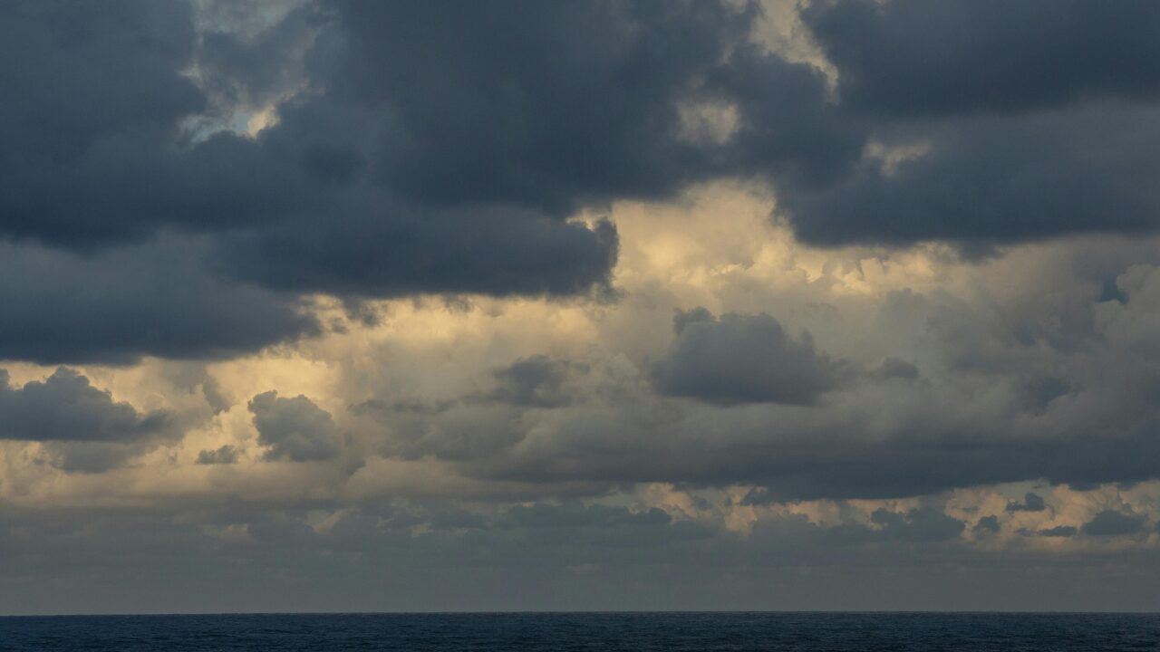 曇っている様子