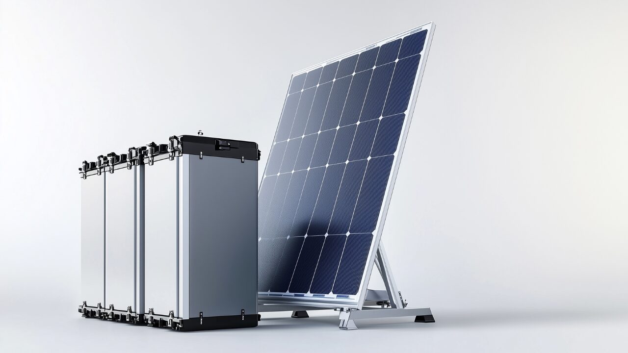 家庭用蓄電池で代替しやすい乾電池式ライトやスマホ充電用品を整理している様子
